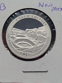 2012-S America the Beautiful Silver Quarter New Mexico