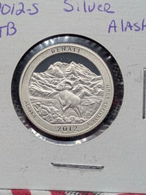 2012-S America the Beautiful Silver Quarter Alaska
