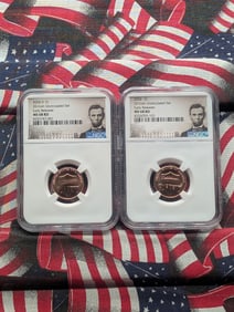 2024-D & 2024 Lincoln Shield Cent - Both NGC MS68 RD *Early Release* (2 Coins)