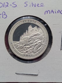 2012-S America the Beautiful Silver Quarter Maine