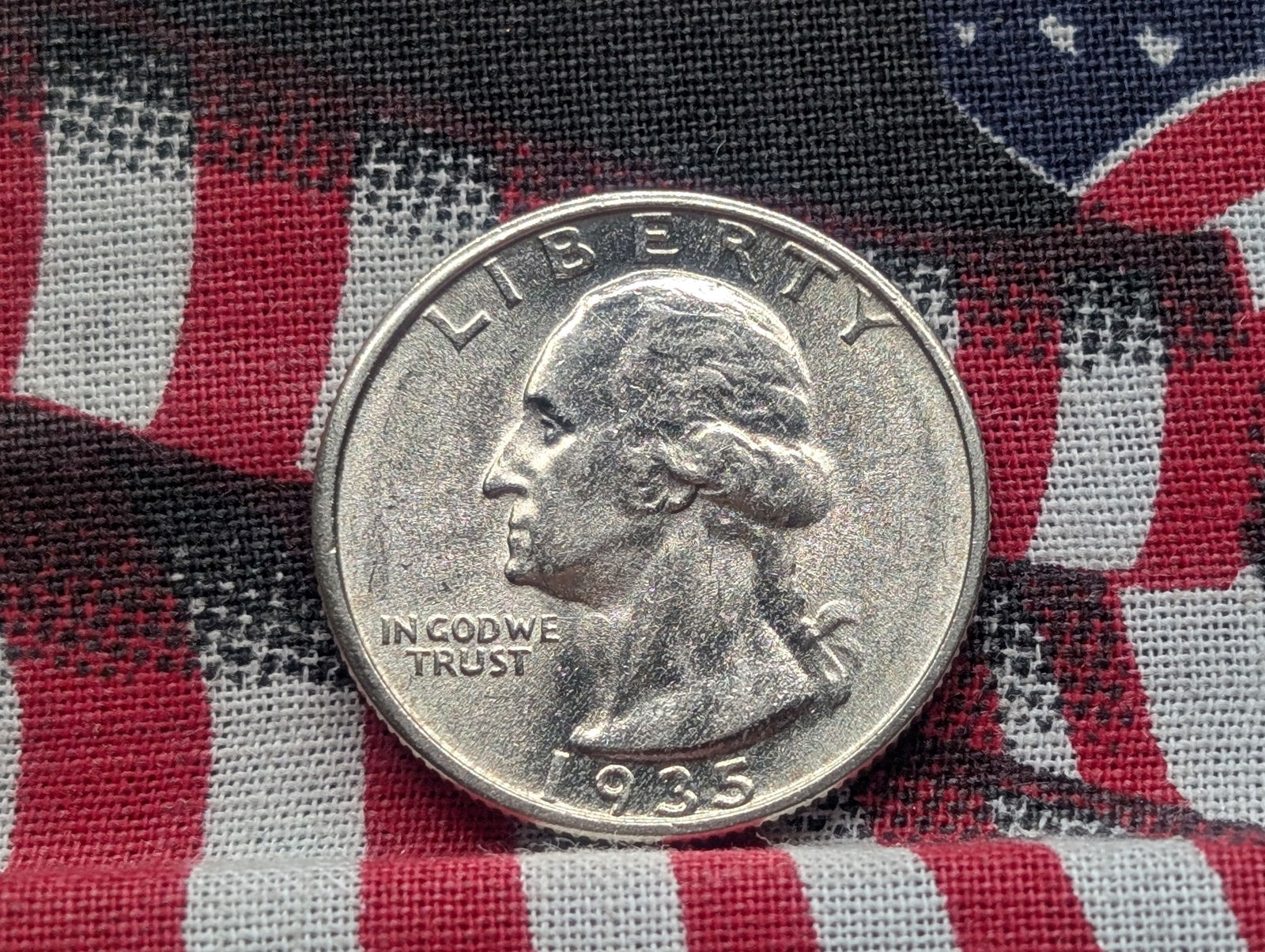 1935 Washington Silver Quarter **CHOICE BU** (1 of 2)