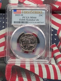 2023-D Edith Kanaka'ole Quarter PCGS MS66