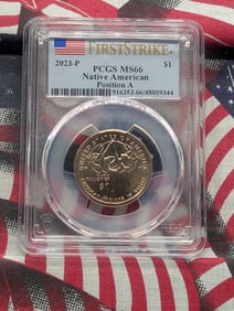 2023-P Native American Dollar PCGS MS66 Position A