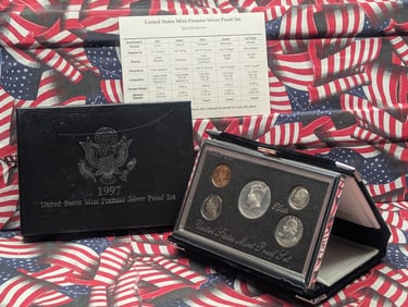 1997-S U.S. Mint Premier Silver Proof Set in OGP w/ COA