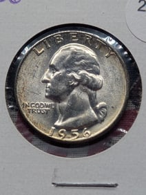 1956-P Silver Washington Quarter