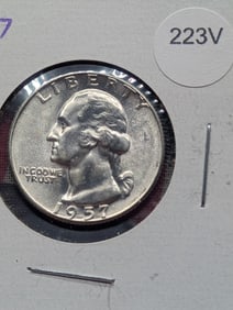 1957-P Silver Washington Quarter