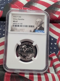 2022-P Wilma Mankiller Quarter NGC MS67
