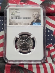 2023-D Maria Tallchief Quarter NGC MS67