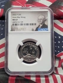 2022-P Anna May Wong Quarter NGC MS67