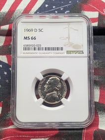 1969-D Jefferson Nickel NGC MS 66