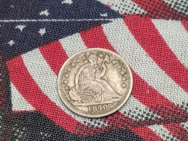 *XF+* 1840-O w/ No Drapery Seated Liberty Half Dime