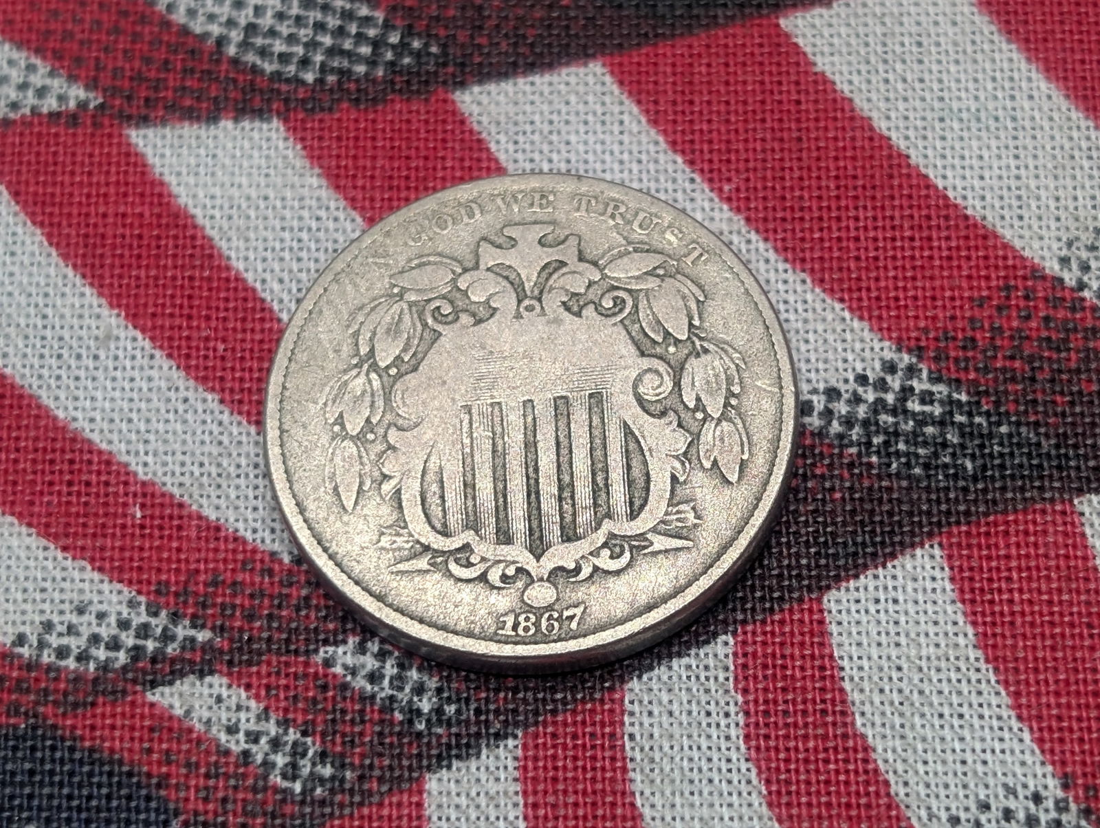 1867 Shield Nickel *VG/FINE* (1 of 2)