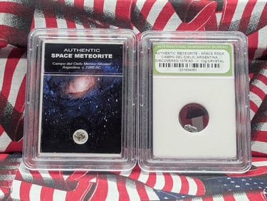 Authentic Campo del Cielo Argentina Meteor Shower & Meteorite Space Rock