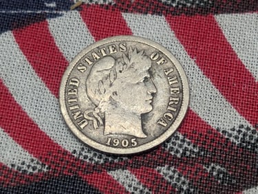 *FINE+* 1905-S Barber Silver Dime