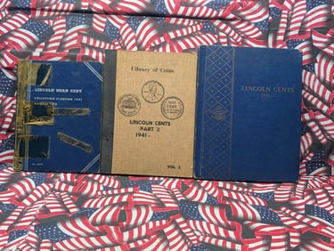 Partial 1941-1965 Lincoln Cent Collection in 3 Albums