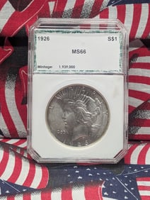 1926 Peace Silver Dollar - PCI Cert. MS66 *ULTRA RARE in HIGH GRADE*