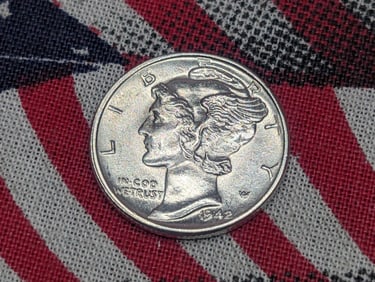 *BU* 1942 FSB Mercury Silver Dime