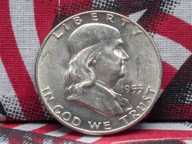 *GEM BU* 1953-D Franklin Silver Half Dollar