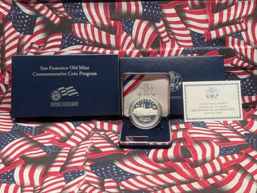 2006-S PROOF San Francisco Old Mint Commem Silver Dollar in OGP w/ COA