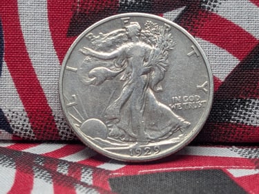 1929-D Walking Liberty Half Dollar (Cleaned) *XF*