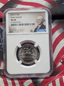 2023-P Maria Tallchief Quarter - NGC MS68