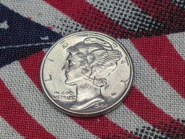 *BU* 1944 Mercury Silver Dime
