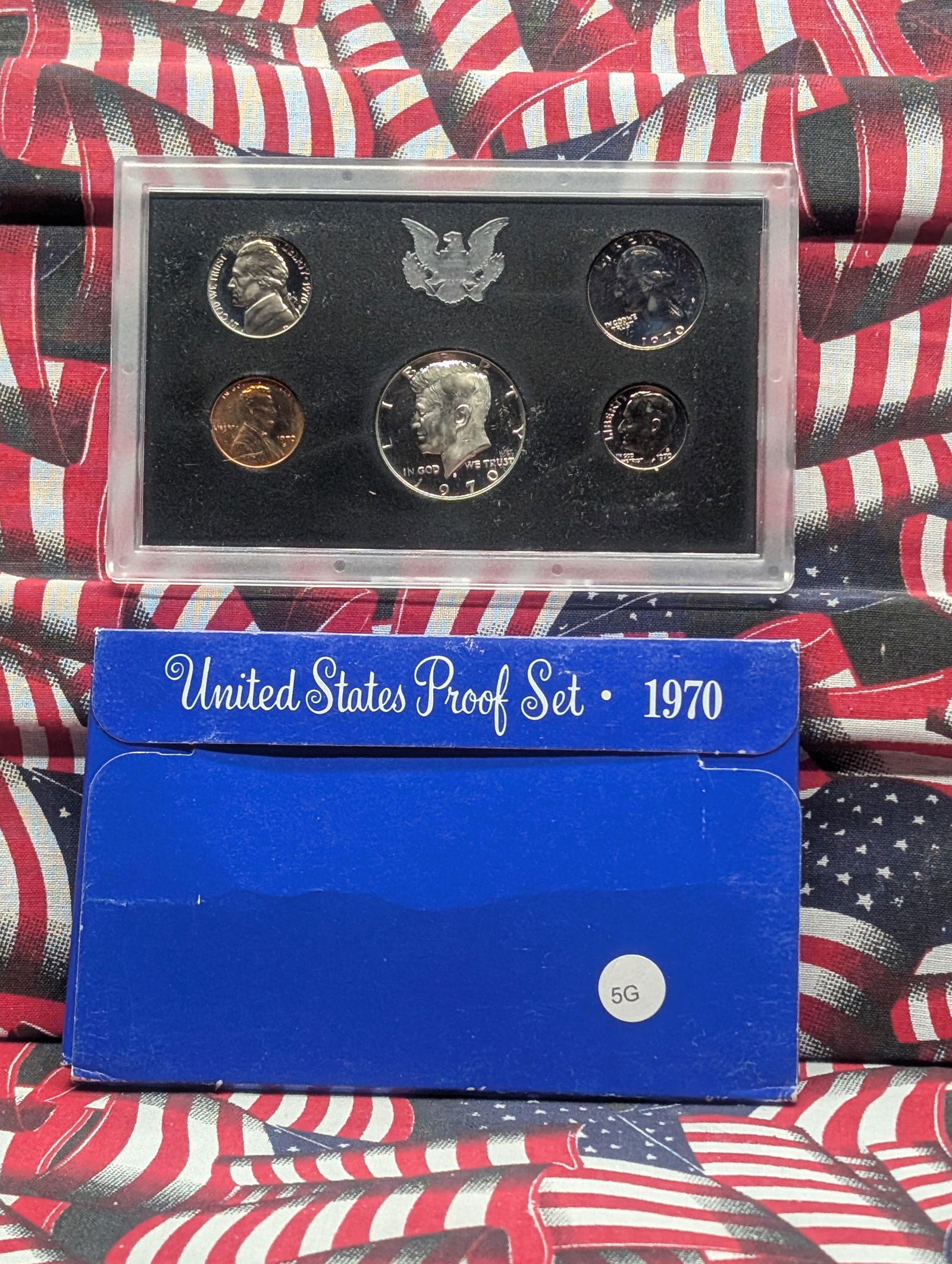 1970-S US Mint Proof Set. OGP. KEY DATE 40% Silver Kennedy 50c (1 of 3)