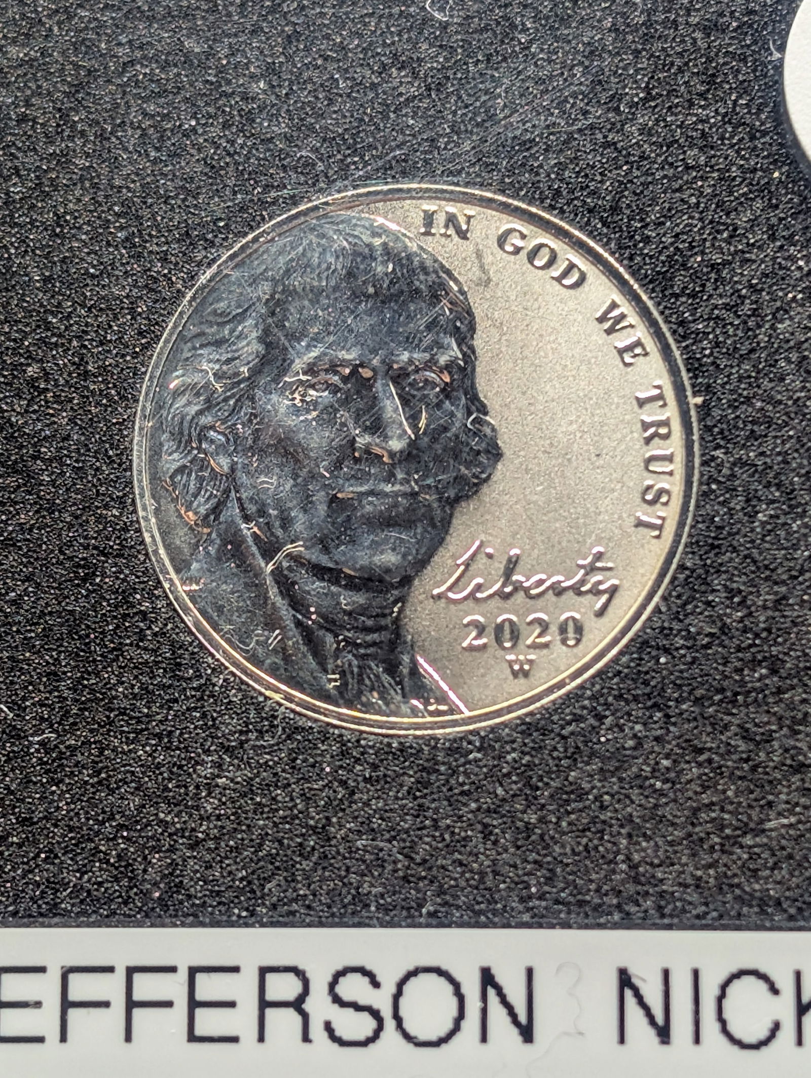 2020 “W?? Nickel, SPECIAL EDITION, REVERSE PROOF (1 of 4)