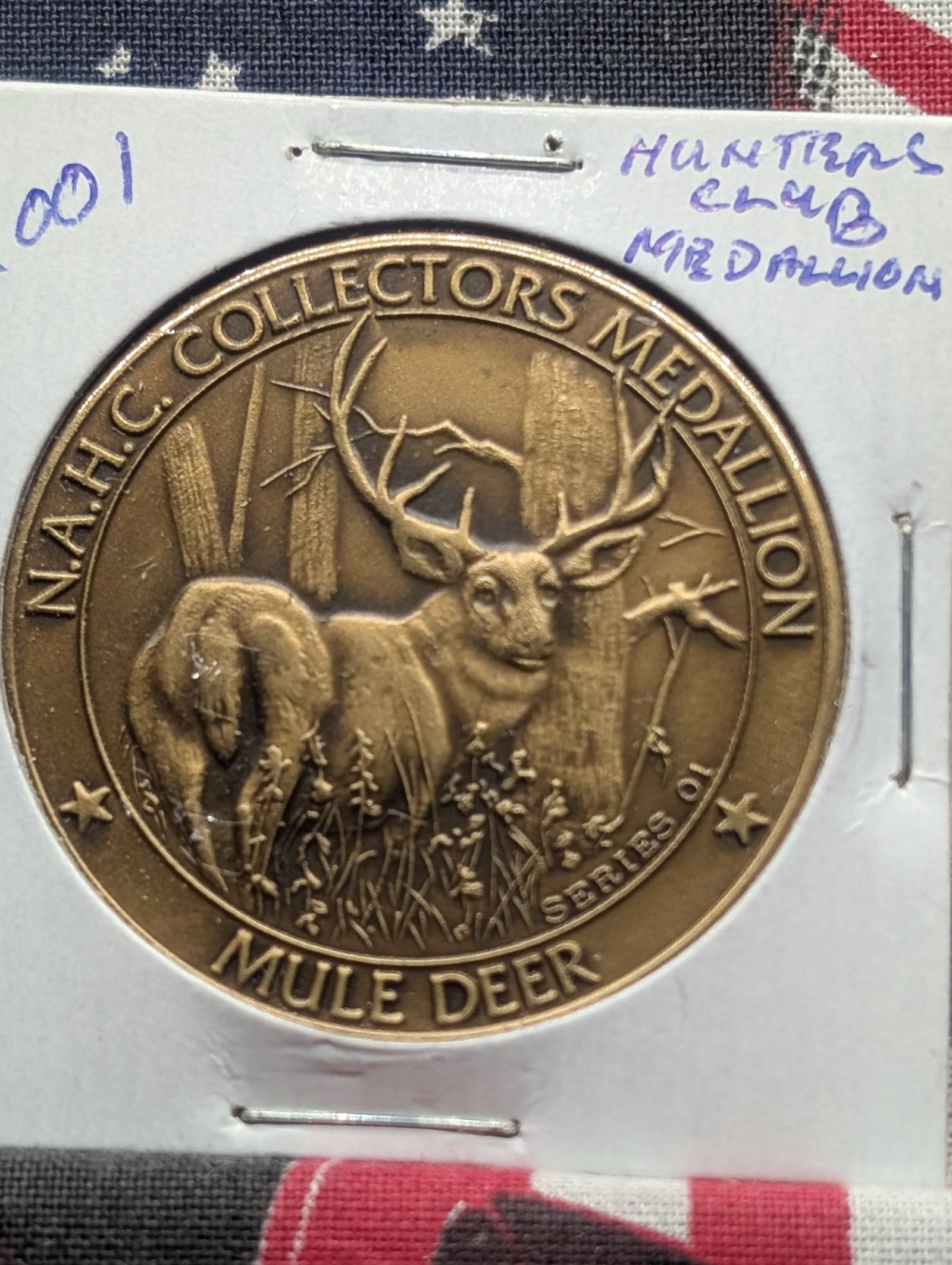 2001 North American Hunting Club "Mule Deer" Token: 2001 North American Hunting Club "Mule Deer" Token
