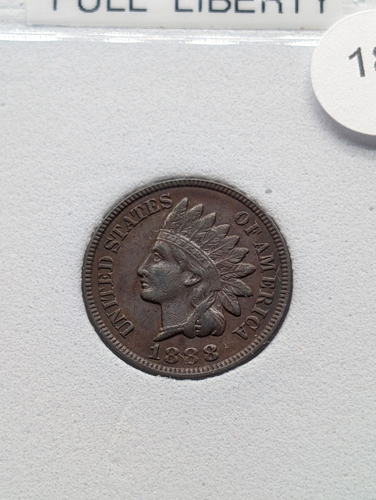 1888  Indian Head Cent , Full Liberty (1 of 4)