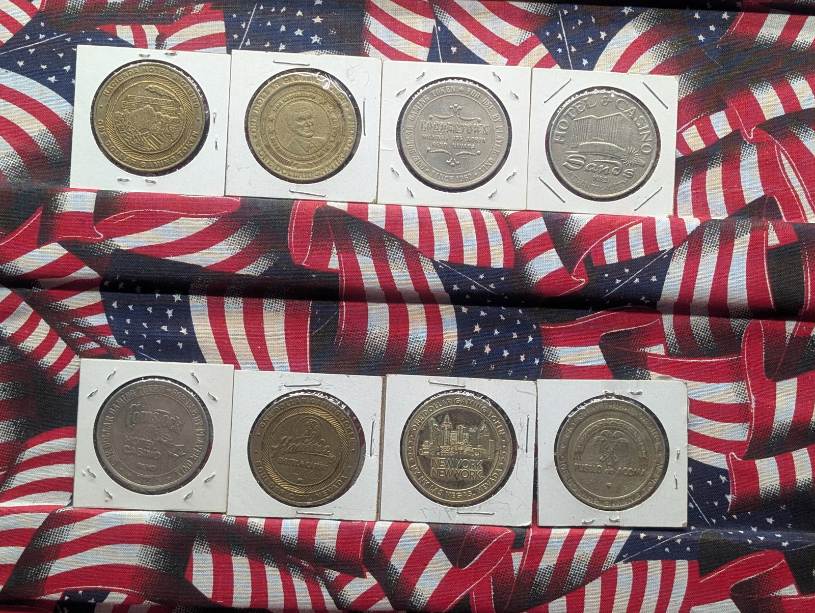 8- Various Casino Tokens: 8- Various Casino Tokens