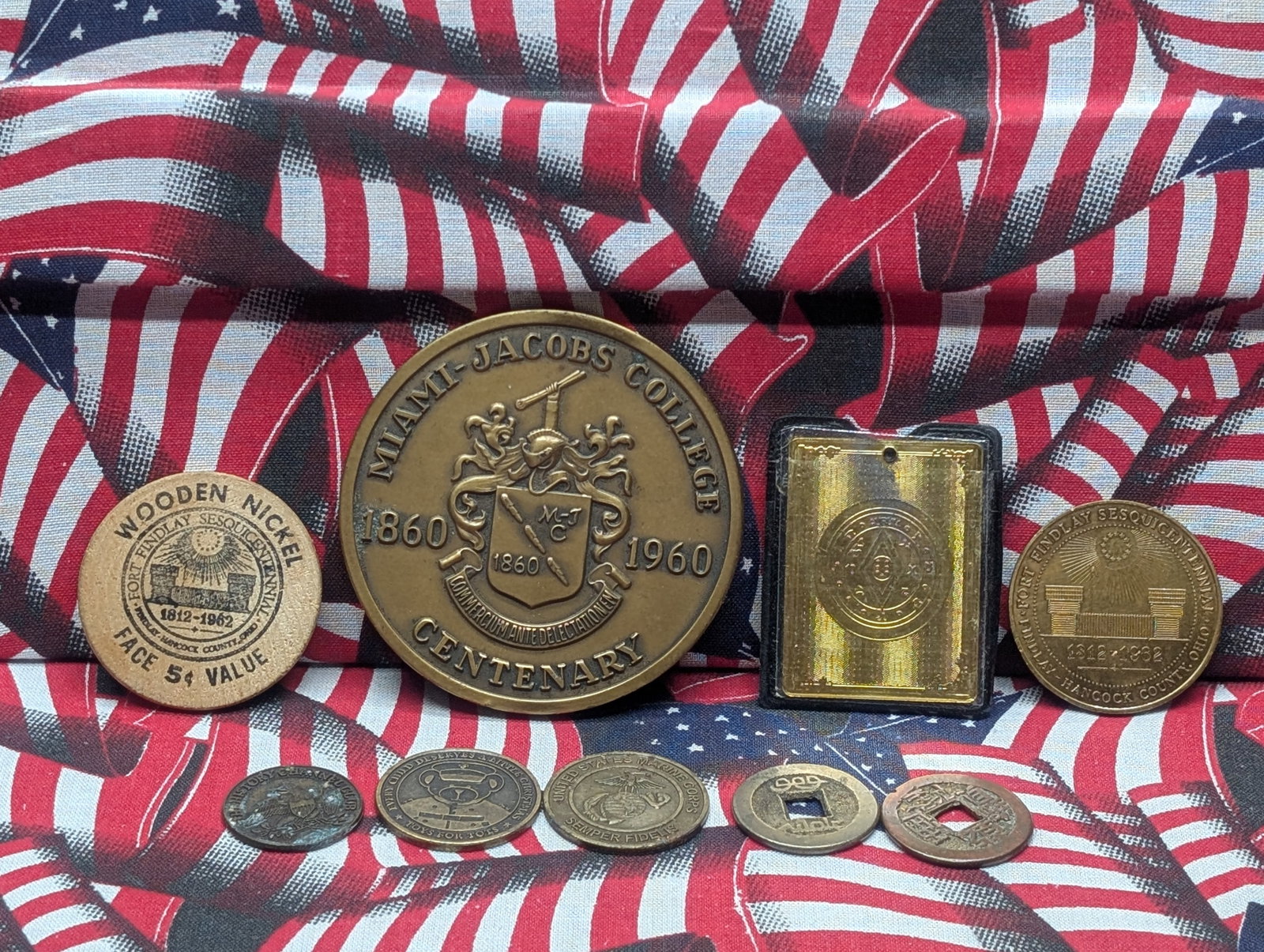 Misc Vintage Tokens & Wooden Nickel: Misc Vintage Tokens & Wooden Nickel