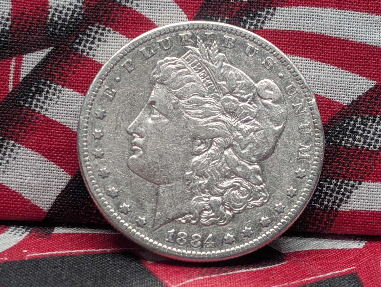 1884-S Morgan Silver Dollar. Semi Key. Better Grade (1 of 2)