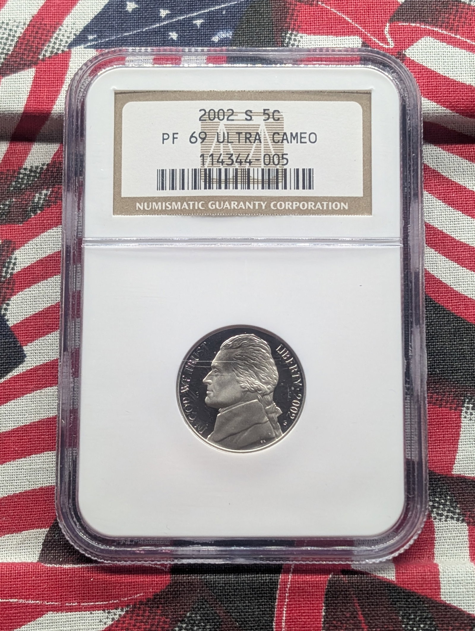 NGC-2002-S 5-cent-PF-69-Ultra Cameo: NGC-2002-S 5-cent-PF-69-Ultra Cameo