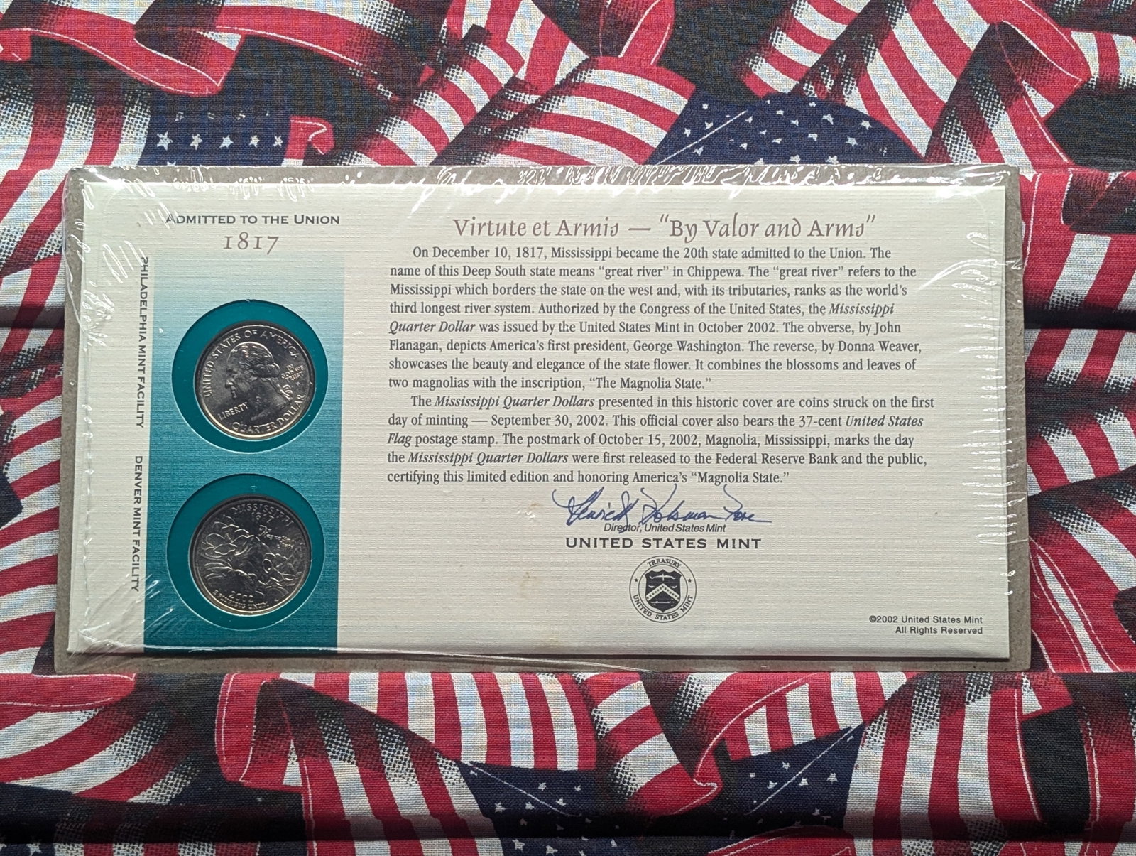 2002-P & D Mississippi Statehood Quarters-OGP: 2002-P & D Mississippi Statehood Quarters-OGP
