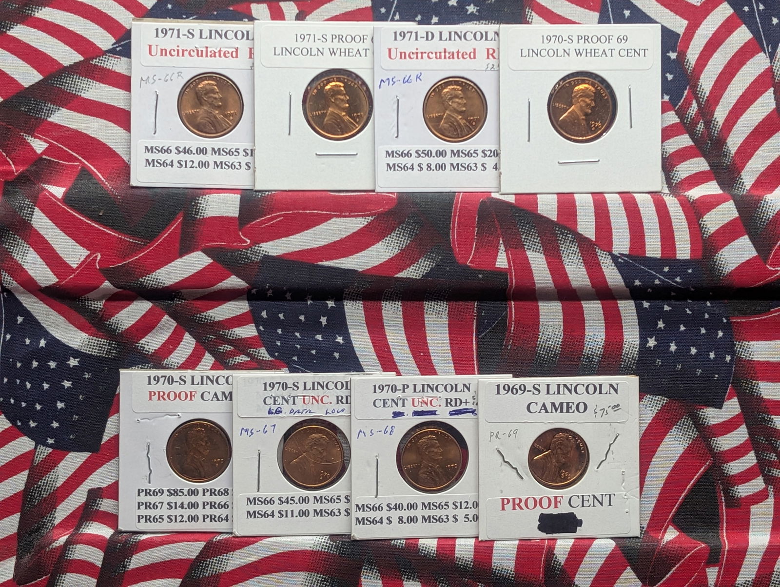 (8) Assorted Date Lincoln Memorial Cents (1 of 7)