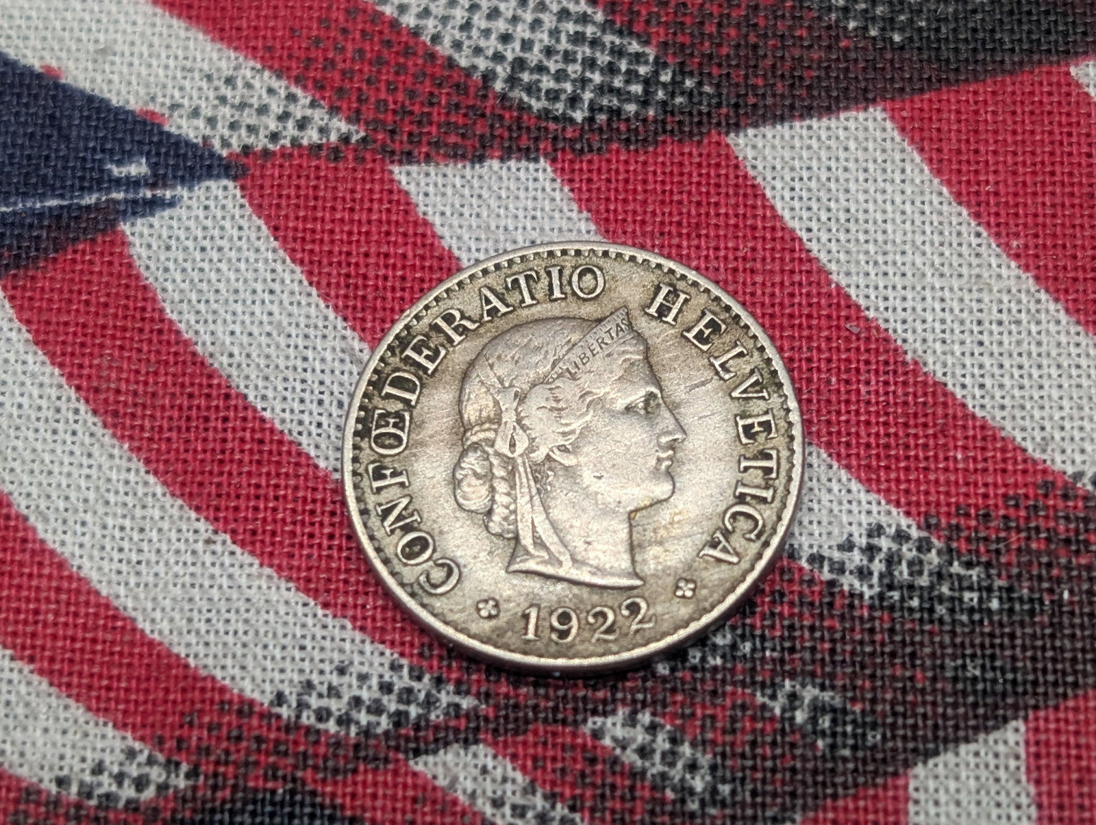 1922 -B Switzerland 5 Rappen: 1922 -B Switzerland 5 Rappen