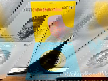 Fats Domino (2 LP Lot): Fats Domino Swings (1969), reissue; and Fats Domino Sings - Milliion Record