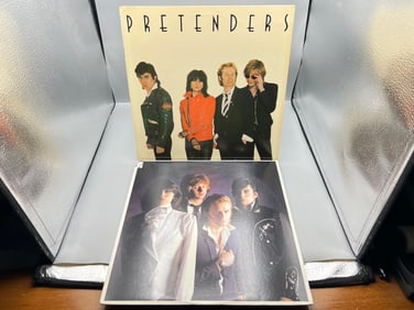 Pretenders (2 LP Lot): Self-titled (1980), and Pretenders II (1981), promo-cut cover corner