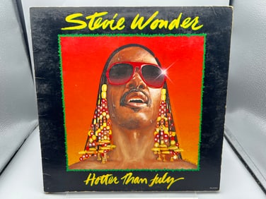 1980 Stevie Wonder Hotter Than July Vinyl Album - T8-373 M1