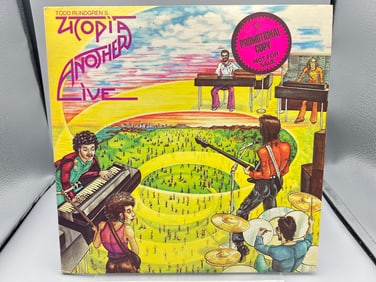 1975 Todd Rundgren's Utopia Another Live Promo Vinyl Album - BR 6961