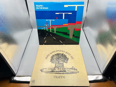 Traffic (2 LP Lot): On The Road (1973), UK pressing, gatefold, 2 LPs, reissue; and John Barleycorn