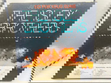 The Isley Brothers: Go For Your Guns (1977), white promo label, promo stamp/sticker on cover,