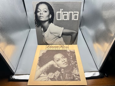 Diana Ross (2 LP Lot): Diana (1980), gatefold; and Greatest Hits (1976)