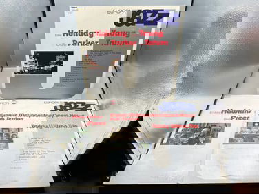 Three (3) LP Europa Jazz Lot: Billie Holiday/Lester Young/Charlie Parker/Art Tatum (1981); Erskine