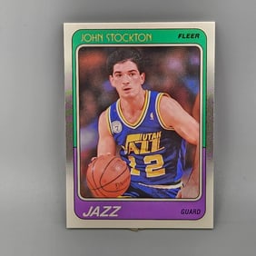 1988 Fleer John Stockton #115 Rookie HOF