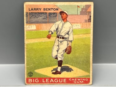 1933 Goudey Larry Benton #45