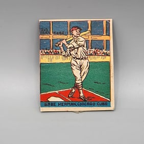 1933 Eclipse Import Babe Herman #418 - Highest Batting Average Not In The HOF