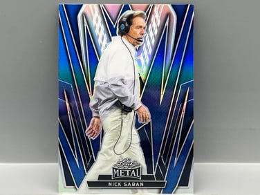 2024 Leaf Metal National Exclusive Nick Saban Blue #11/15