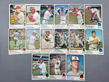 Lot of 15 - 1973 Topps Baseball Stars - Varying Conditions